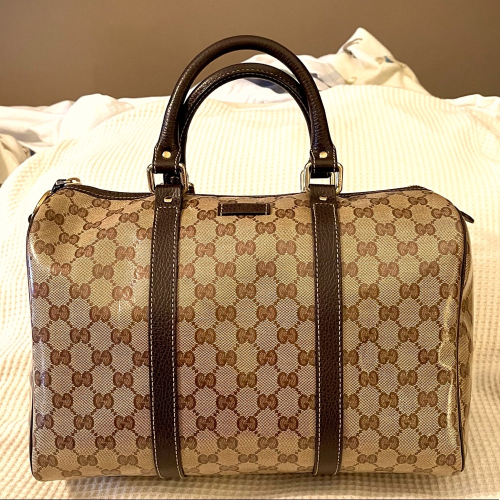 Authentic Gucci Crystal Boston Bag